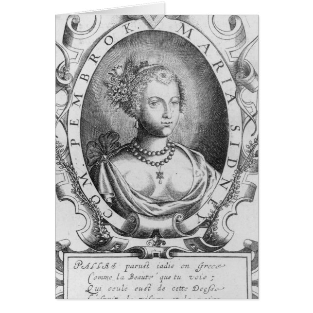Porträt von Mary Sidney, Gräfin von Pembroke (Vorne)
