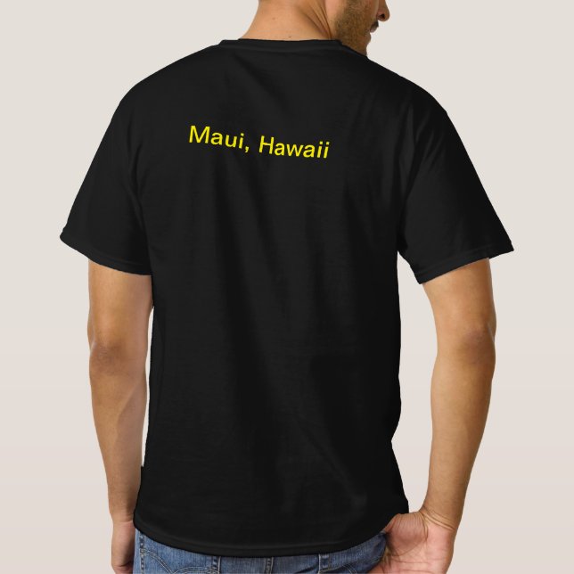 Porträt von Maui Hawaii-Hühner-T - Shirt (Rückseite)