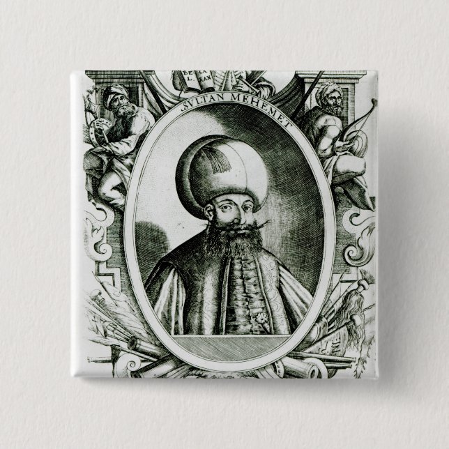 Porträt von Mehmet III Button (Vorderseite)