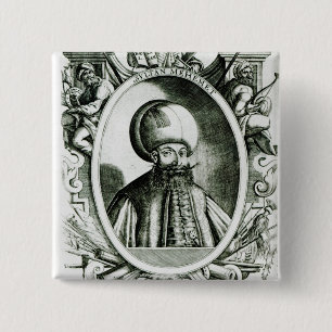 Porträt von Mehmet III Button