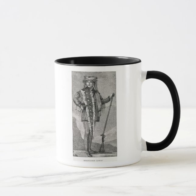 Porträt von Meriwether Lewis graviert Tasse (Rechts)
