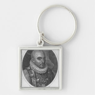 Porträt von Michel de Montaigne Schlüsselanhänger