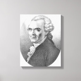 Porträt von Michel-Jean Sedaine Leinwanddruck