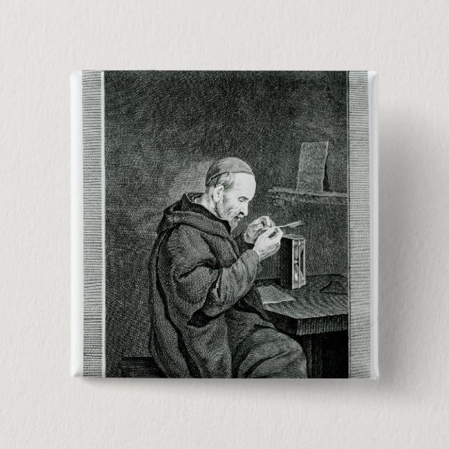 Porträt von Michel Nostradamus Button (Vorderseite)