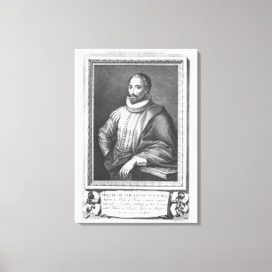 Porträt von Miguel de Cervantes Saavedra Leinwanddruck