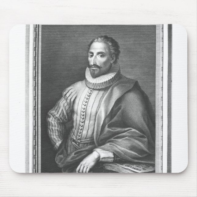 Porträt von Miguel de Cervantes Saavedra Mousepad (Vorne)