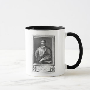 Porträt von Miguel de Cervantes Saavedra Tasse