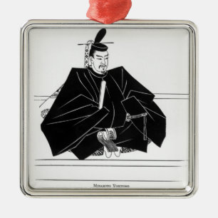 Porträt von Minamoto Yoritomo Ornament Aus Metall