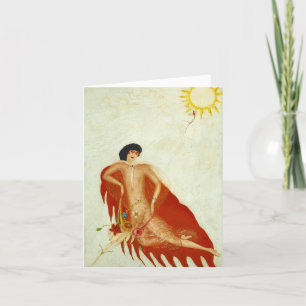 Porträt von mir von Florine Stettheimer Dankeskarte