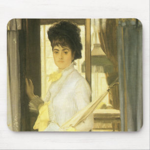 Porträt von Miss Lloyd von Tissot, Vintage Porträt Mousepad