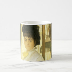 Porträt von Miss Lloyd von Tissot, Vintage Porträt Tasse