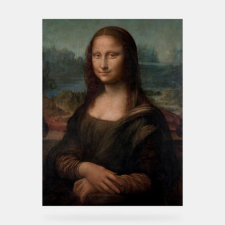 Porträt von Mona Lisa von Leonardo da Vinci Acrylschild