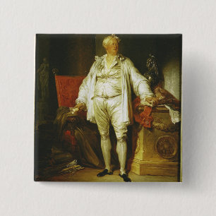 Porträt von Monsieur Bergeret de Grancourt (1715- Button