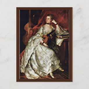 Porträt von Mrs. Philip Thickness von Gainsborough Postkarte