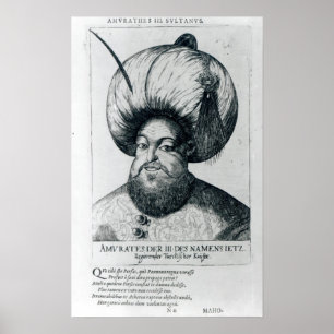 Porträt von Murad III Poster