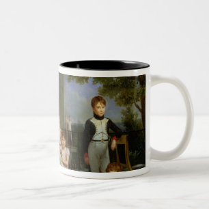 Porträt von Napoleon Bonaparte mit seinen Neffeen Zweifarbige Tasse