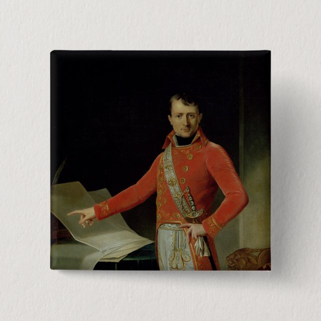 Porträt von Napoleon I Button (Vorderseite)