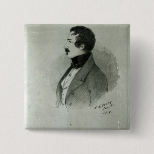 Porträt von Napoleon III als junger Mann, 1839 Button