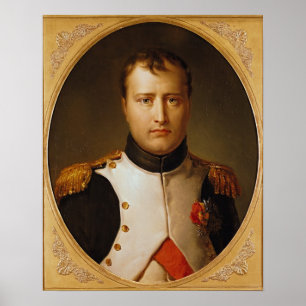 Porträt von Napoleon in der Uniform Poster
