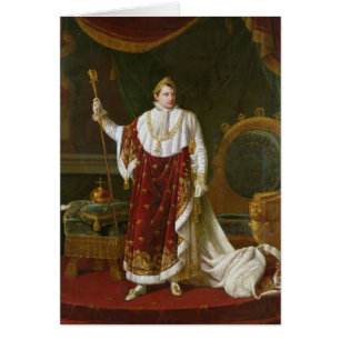 Porträt von Napoleon in seinen Krönungs-Roben