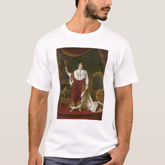 Porträt von Napoleon in seinen Krönungs-Roben T-Shirt (Vorderseite)