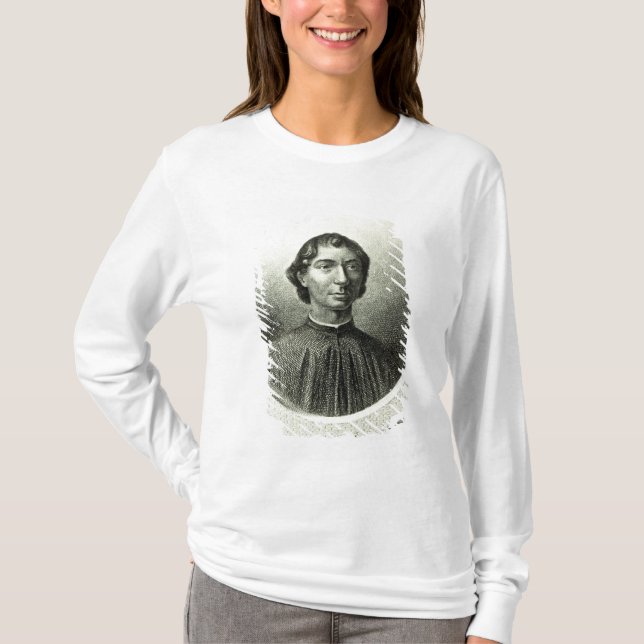 Porträt von Niccolo Machiavelli T-Shirt (Vorderseite)