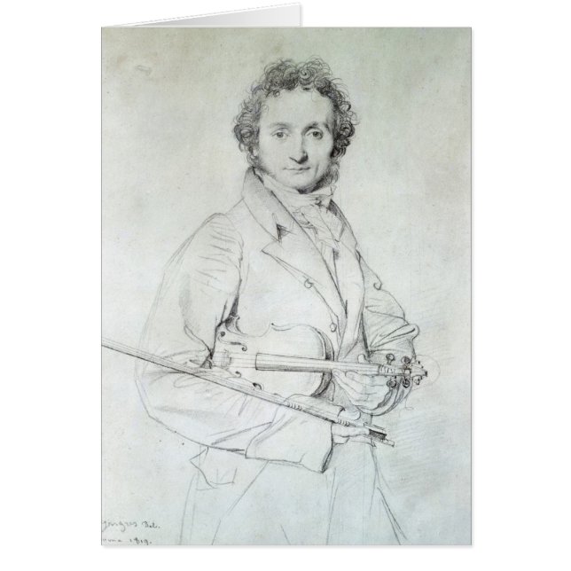 Porträt von Niccolo Paganini 1819 (Vorne)