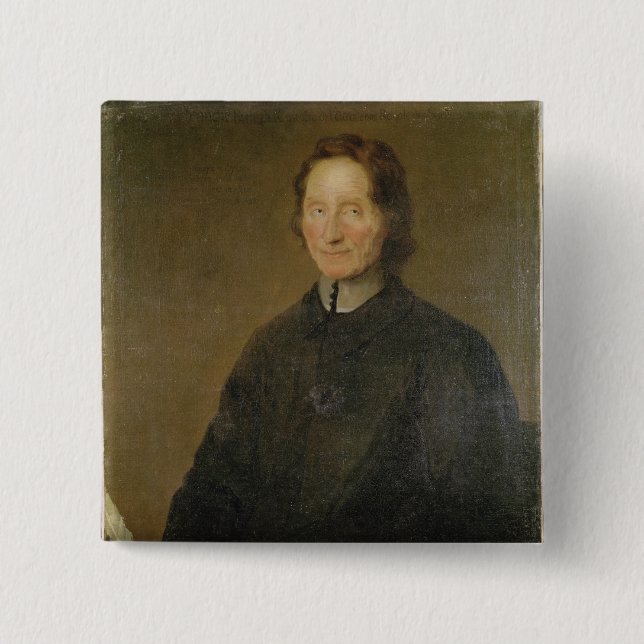 Porträt von Nicolas de Malebranche Button (Vorderseite)