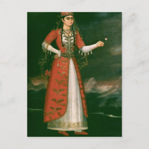 Porträt von Nino Eristavi, Iraner, 1829 Postkarte