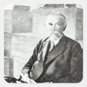 Porträt von P.L. Sclater, Quadratischer Aufkleber