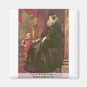 Porträt von Paolina Adorno. Durch Dyck Anthonis Magnet