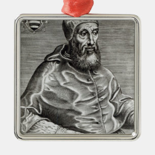 Porträt von Papst Pius IV, 1555 Ornament Aus Metall