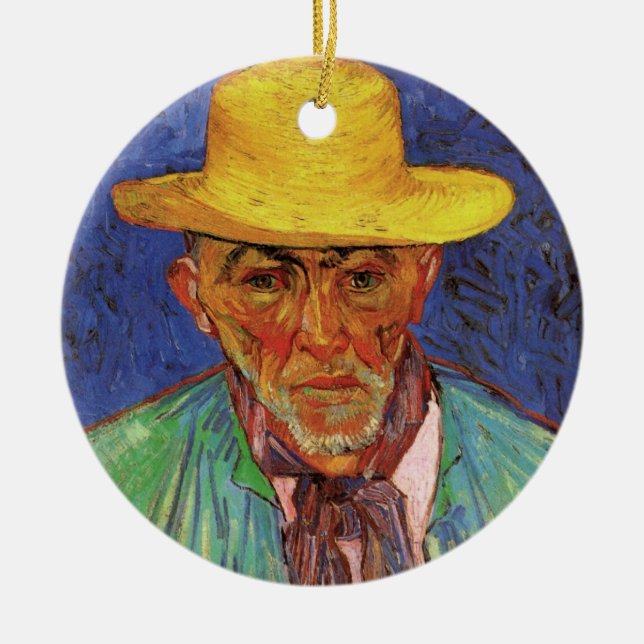 Porträt von Patience Escalier von Vincent van Gogh Keramikornament (Vorne)