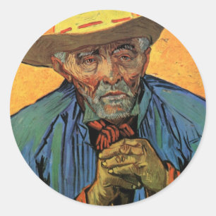 Porträt von Patience Escalier von Vincent van Gogh Runder Aufkleber
