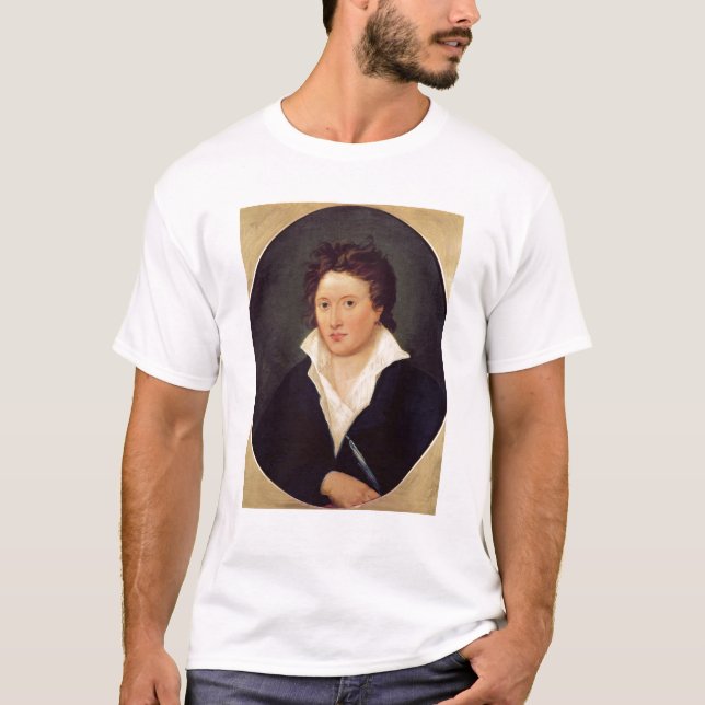 Porträt von Percy Bysshe Shelley, 1819 T-Shirt (Vorderseite)