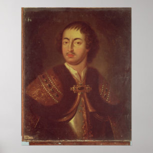 Porträt von Peter I Poster