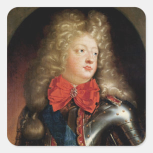 Porträt von Philippe d'Orleans Quadratischer Aufkleber