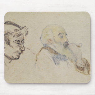 Porträt von Pissarro durch Gauguin Mousepad