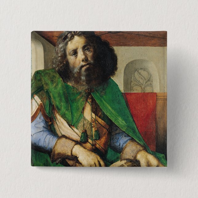 Porträt von Plato c.1475 Button (Vorderseite)