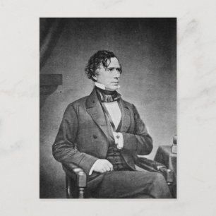 Porträt von Präsident Franklin Pierce von Herrn Br Postkarte