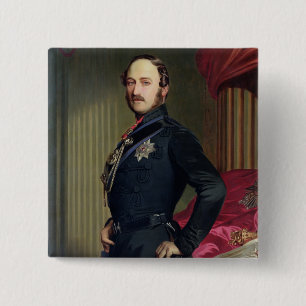 Porträt von Prinzen Albert (1819-61) 1859 (Öl au Button