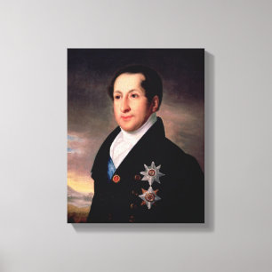Porträt von Prinzen Sergej Golitsyn, Posten 1828 Leinwanddruck