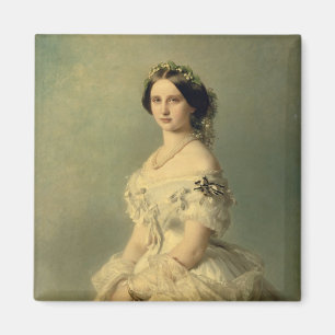 Porträt von Prinzessin von Baden, 1856 Magnet