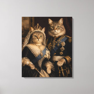 Porträt von Queen Victoria und Prinz Albert als Ka Leinwanddruck
