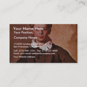 Porträt von Ra Zählungs-Hans Haubold Von Einsiedel Visitenkarte