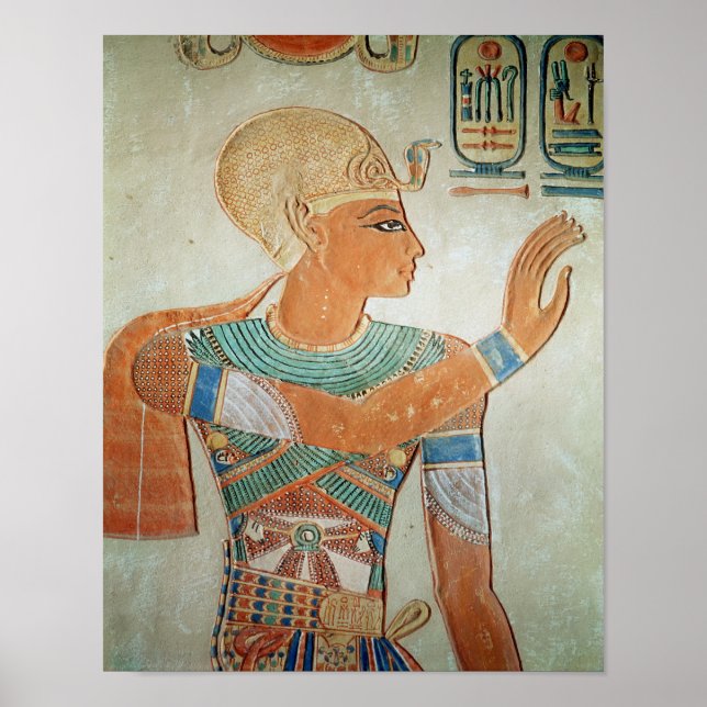 Porträt von Ramesses III Poster (Vorne)