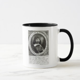 Porträt von Rene Descartes, 1644 Tasse