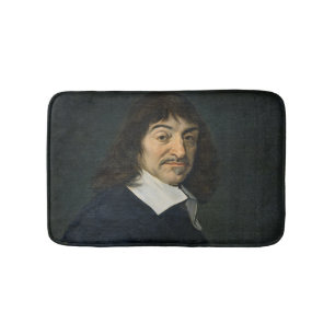 Porträt von Rene Descartes c.1649 Badematte