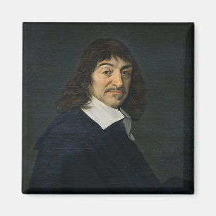Porträt von Rene Descartes c.1649 Magnet