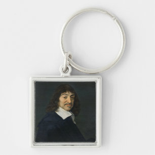 Porträt von Rene Descartes c.1649 Schlüsselanhänger